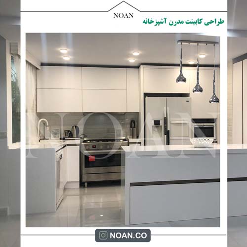 طراحی کابینت مدرن آشپزخانه - مجموعه نوآن